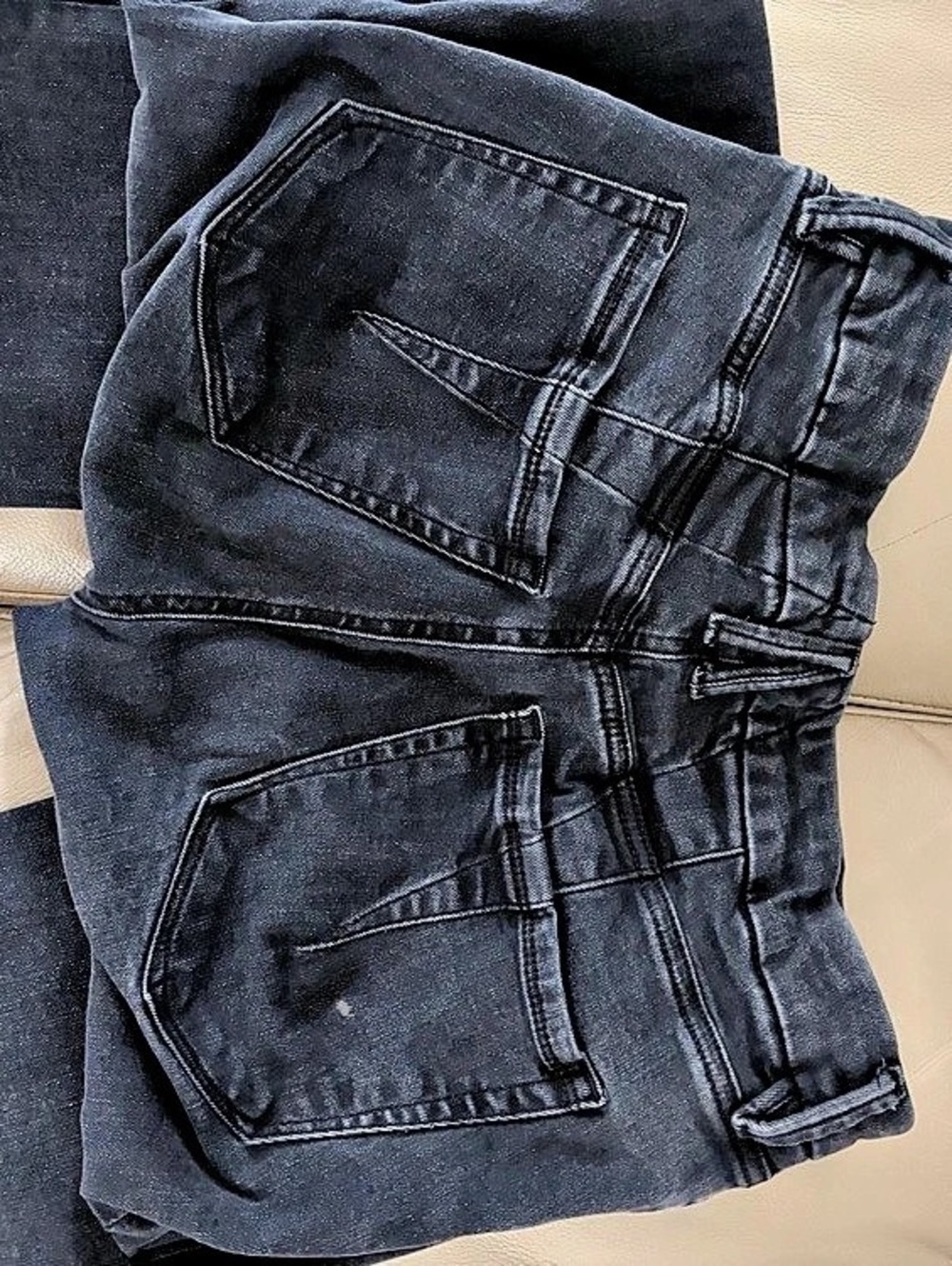 Good American Women's straight ankle Jean in Blue Size 6/12